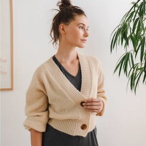 Beige Nuzzle Cardigan